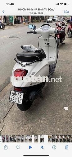 Piaggio Vespa Sprint 125cc ABS 2023 Trắng 5800km
