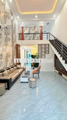 nhà lầu trệt full nội thất diện tích thực tế sử dụng 90m