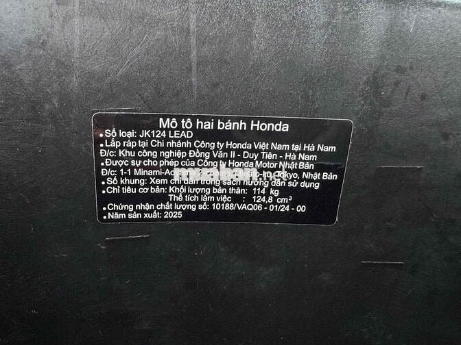 Honda Lead 2025 Phanh ABS Xanh nhám nâu 4000 km