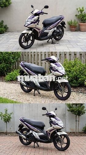 XE YAMAHA NOUVO 5 TÍM BẠC 2012 BS TỈNH 43, CHẠY ÊM