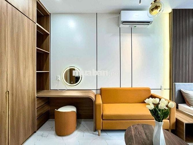 STUDIO RỘNG 40m2 MỚI 100% FULL NỘI THẤT ngay CẦU BA/2