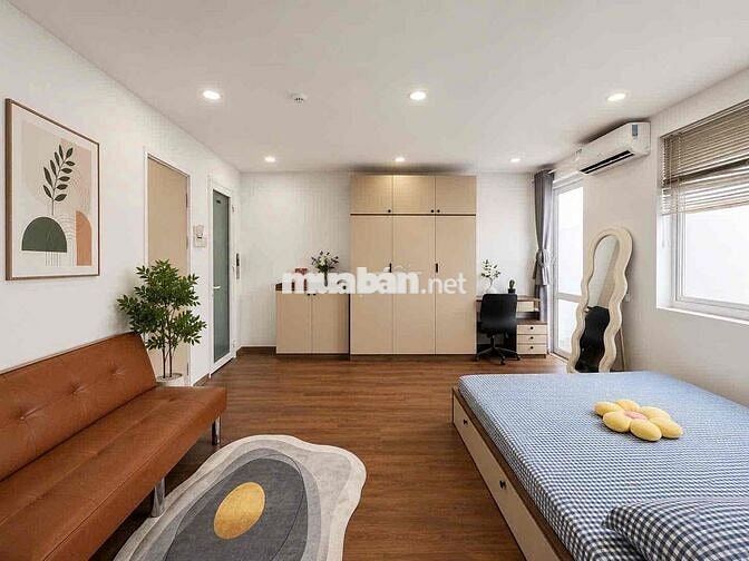 CHDV 1 phòng ngủ, thang máy, Nằm ngay q3, ban công thoáng mát, view xi