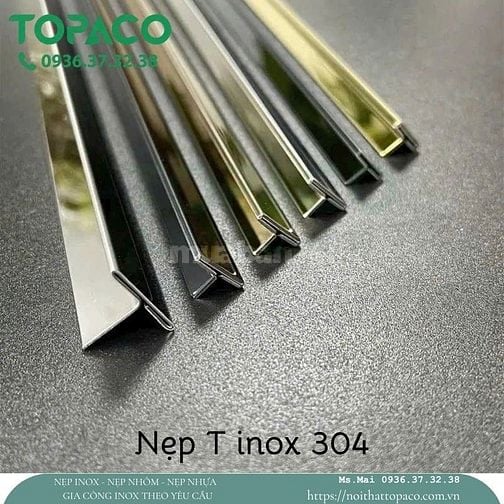 Nẹp Inox 304 Trang Trí T U V L – Giá Xưởng TOPACO Giao Toàn Quốc