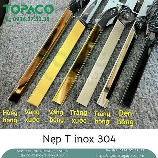 Nẹp Inox 304 Trang Trí T U V L – Giá Xưởng TOPACO Giao Toàn Quốc