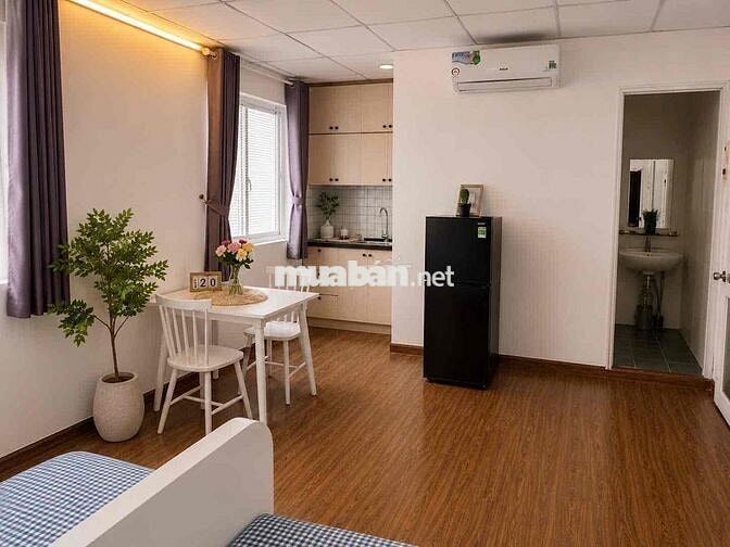 Phòng Studio rộng 30m2 full nội thất gần toà nhà Viettel quận 3