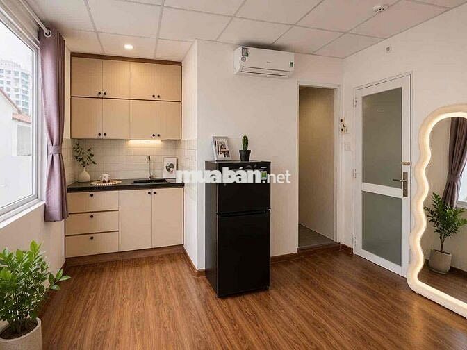 Phòng Studio rộng 30m2 full nội thất gần toà nhà Viettel quận 3