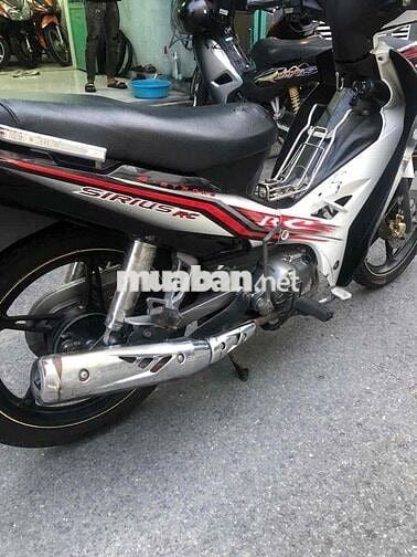 Yamaha Sirius Trắng Đen Đỏ Thắng đĩa Bánh mâm