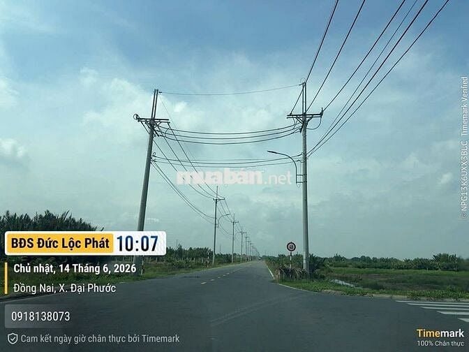 ĐẤT 100M2 FULL THỔ CƯ. TĐC PHÚ ĐÔNG. KĐT ĐẠI PHƯỚC. MẶT TIỀN 3,2 TỶ