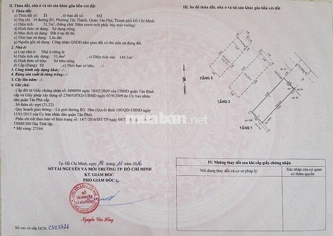 Bán gộp 2 căn nhà liền kề (8m mặt tiền) số 34+36 đường B3, Tây Thạnh