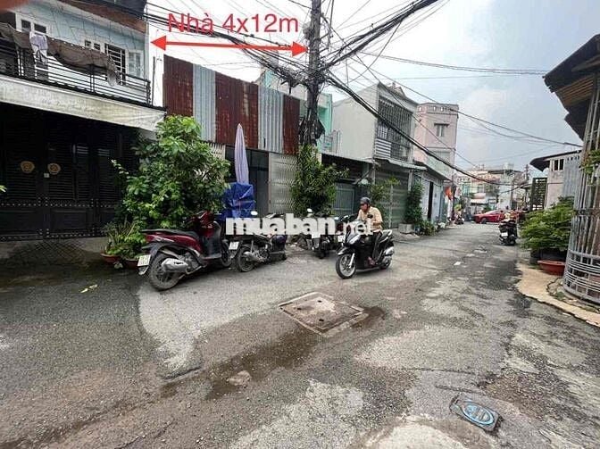 CHÍNH CHỦ NHÀ 4x12M MT HẺM 460 TRẦN THỊ CỜ - ĐƯỜNG THÔNG - GIÁ 1.15 TY