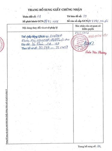 QSDĐ, TS khác gắn liền với đất số 78, TBĐ 39, H.Đồng Phú, T.Bình Phước
