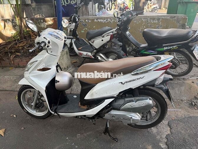 Vision 2014 Trắng xe dán full keo máy êm