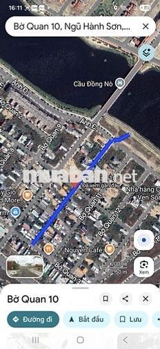 🔴BÁN ĐẤT ĐƯỜNG BỜ QUAN 10, SÁT NGUYỄN PHƯỚC LAN