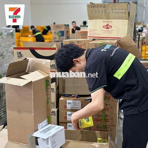 NHÂN VIÊN KHO 7-ELEVEN - 9-12 TRIỆU - CƠM TĂNG CA