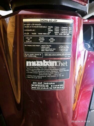 Honda SHi150 2016 Đỏ 20.768 km