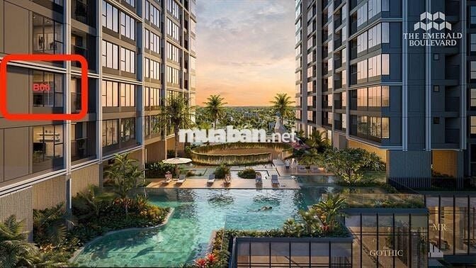 Căn Hộ The Emerald Boulevard 3PN View Sông SG, Hồ bơi - 68,xTR/m²