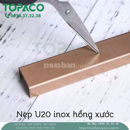 Nẹp Inox 304 Trang Trí T U V L – Giá Xưởng TOPACO Giao Toàn Quốc
