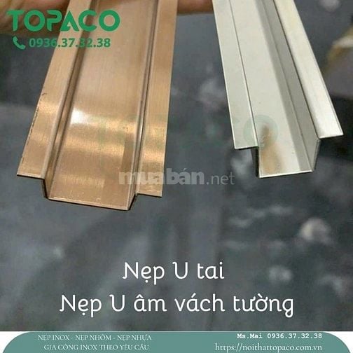Nẹp Inox 304 Trang Trí T U V L – Giá Xưởng TOPACO Giao Toàn Quốc