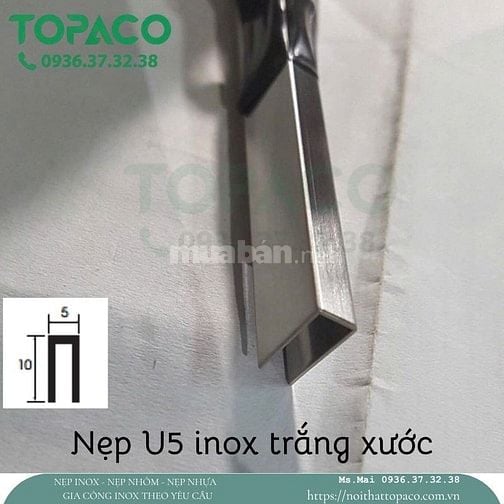 Nẹp Inox 304 Trang Trí T U V L – Giá Xưởng TOPACO Giao Toàn Quốc