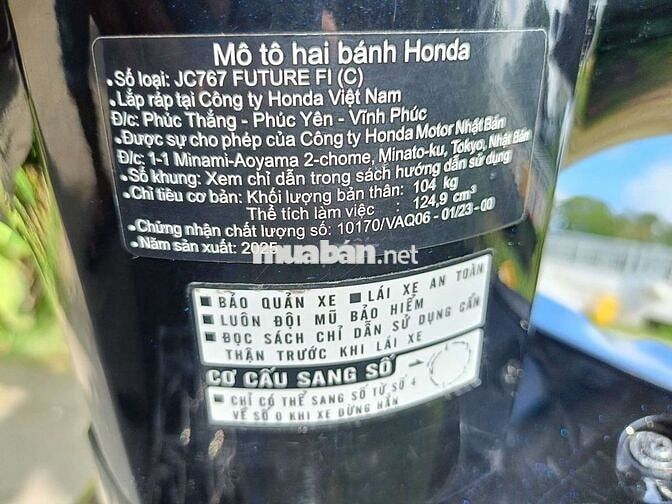 Honda Future FI 2025 Xanh 5268 km