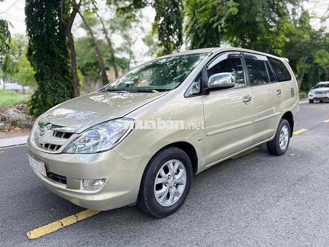 Toyota Innova G 2008 Số sàn Vàng cát 7 chỗ