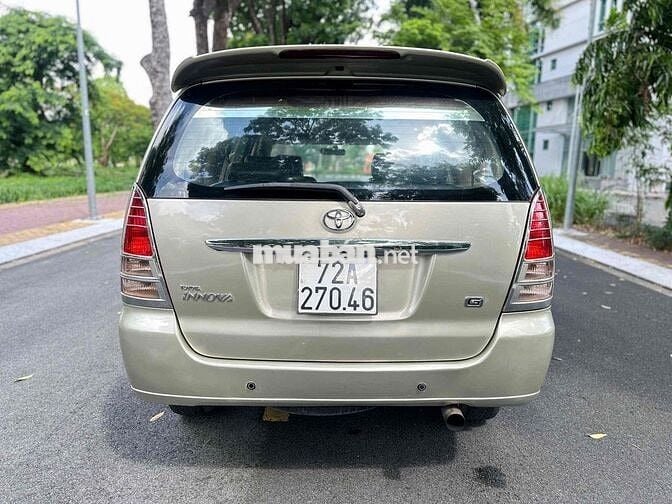 Toyota Innova G 2008 Số sàn Vàng cát 7 chỗ