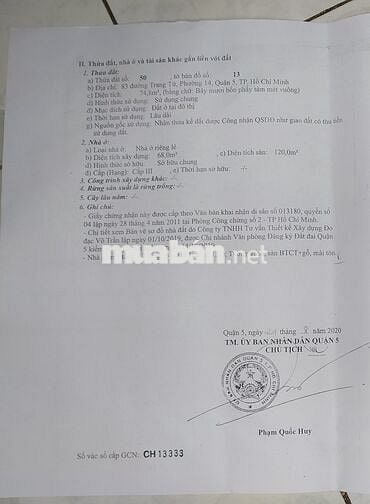 Mặt tiền đường Trang Tử P.14 Quận 5. Ngay chợ, Đối diện bến xe Chợ Lớn