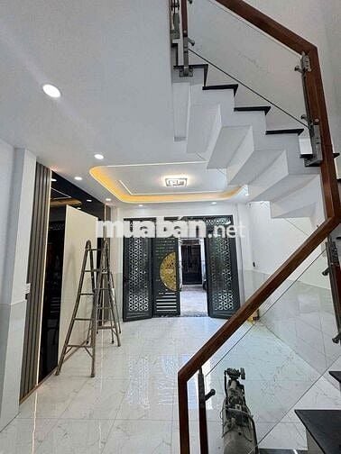 NHÀ MỚI ĐS14 LÊ VĂN QUỚI NGÃ TƯ BỐN XÃ HƠN 3 TỶ