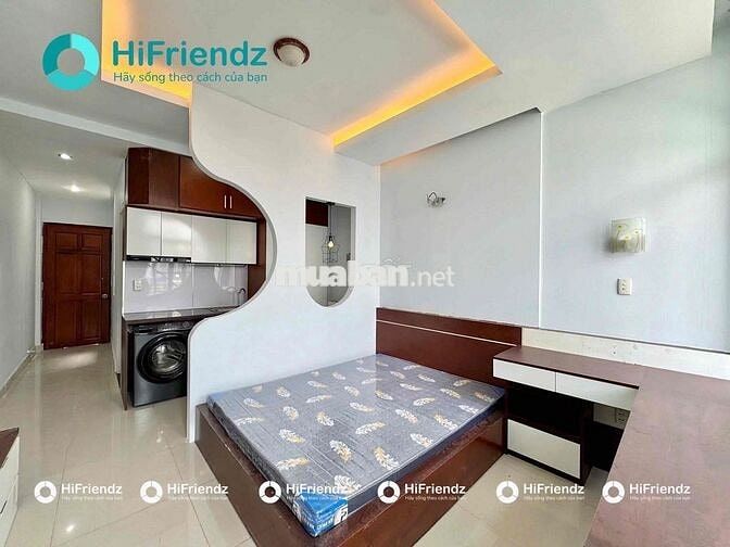 CHO THUÊ 1PN SIÊU ĐẸP – TÁCH BẾP – BAN CÔNG – MÁY GIẶT RIÊNG – FREE