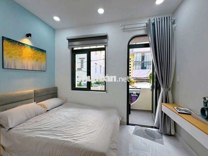 CHO THUÊ NHÀ FULL NT HẺM 600 LÊ QUANG ĐỊNH PHƯỜNG 1 3PN 2WC