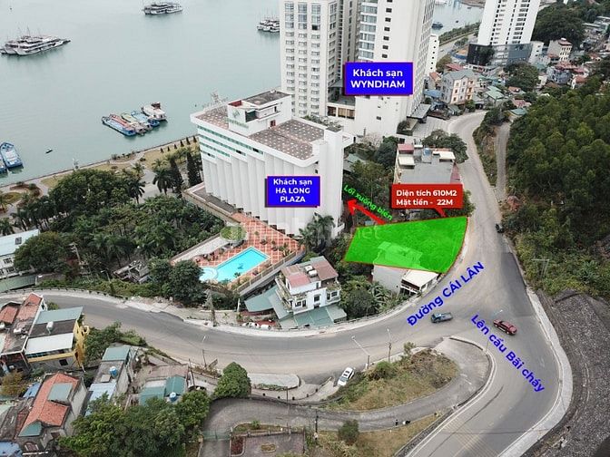 Bán đất mặt đường 610m² , MT24m, đường Hải quân, Bãi Cháy, TP Hạ Long
