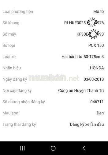 Honda PCX 150 2018 Đen 68149 km
