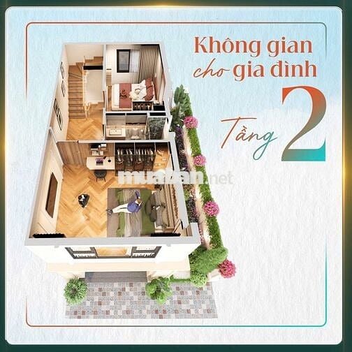 Bán nhà Hóc Môn, đường nhựa 13m, trả trước 1,6 tỷ
