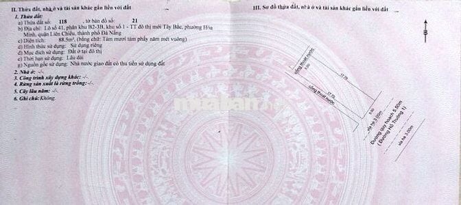 Bán đất đường Hố Truông 1 - Kẹp lối thoát hiểm 1m