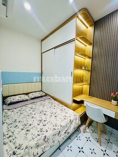 Bán nhà Hẻm xe hơi Phan Văn Trị, DT 46m2, 2 tầng, 3 Phòng ngủ, Mới, Ở 
