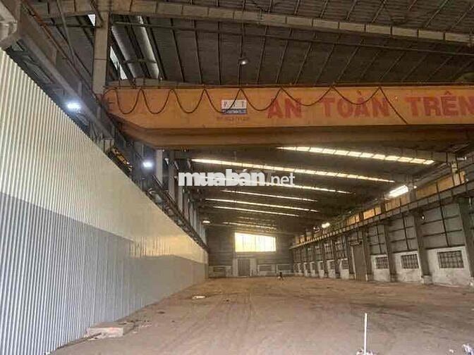 cho thuê kho 1900m kcn tân tạo bình tân có cẩu trục 25 tấn