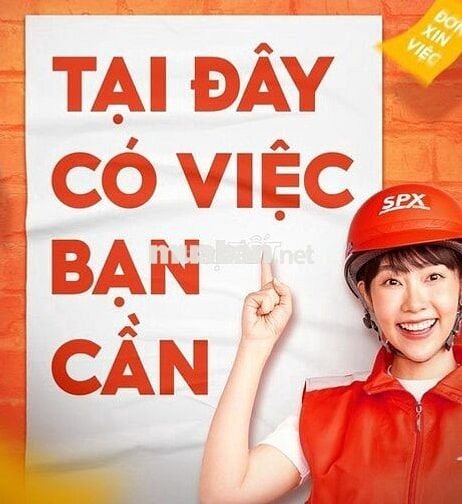 [CẦN GIUỘC] TUYỂN NV GIAO HÀNG SPX 18TR+/ THÁNG