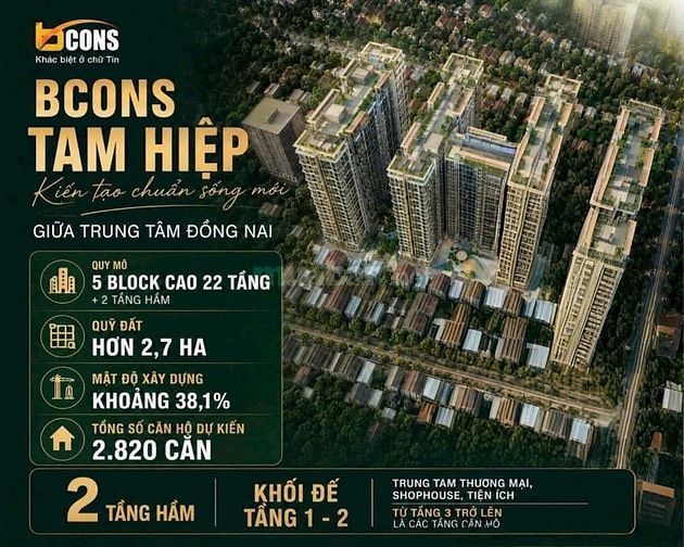 DỰ ÁN BCONS CENTRAL PARK TẠI TRUNG TÂM TP. BIÊN HÒA