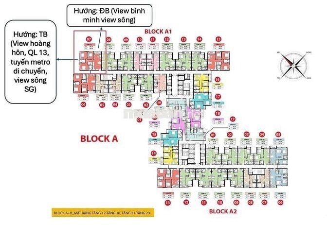 SIÊU PHẨM 3PN - 3WC CĂN GÓC 2 VIEW BÌNH MINH HOÀNG HÔN GẦN 99m2