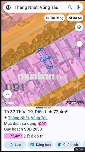 Bán Đất Tái Định Cư DIC phường Thắng Nhất