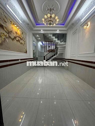 nhà 4 tầng 4pn 5wc hẻm nhựa 7m thông khu đồng bộ dân trí cao