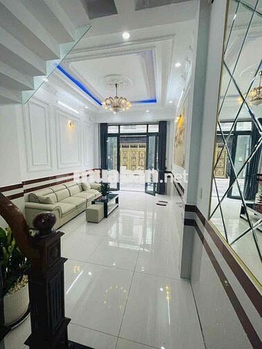 nhà 4 tầng 4pn 5wc hẻm nhựa 7m thông khu đồng bộ dân trí cao