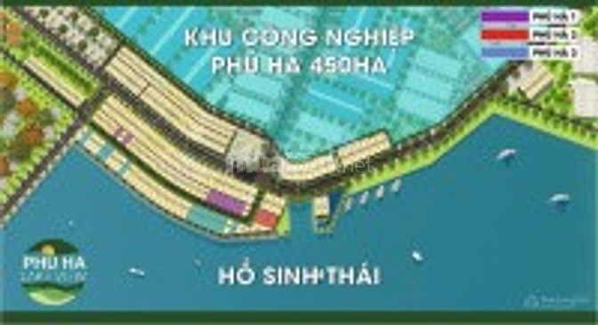 Bán đất KCN Phú Hà 143.9m², mặt tiền lớn 8m sát đường QH, cạnh hồ sinh