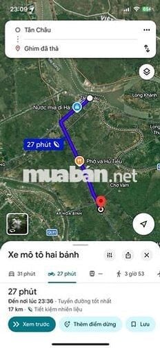 Đất mặt tiền ngang 50m đường đi thẳng đến cửa khẩu Vĩnh Xương