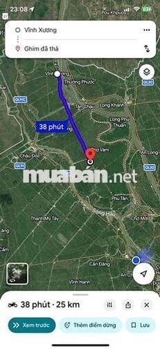 Đất mặt tiền ngang 50m đường đi thẳng đến cửa khẩu Vĩnh Xương