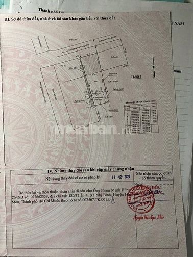 cần sang nhượng hơn 300m2 nhị bình hóc môn