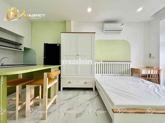 CHO THUÊ CĂN HỘ FULL NỘI THẤT BAN CÔNG MỚI GẦN BỜ NHÀ THỜ TÂN ĐỊNH Q1