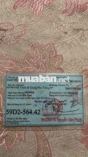 Honda Winner V1 2018 Đỏ 9565 km