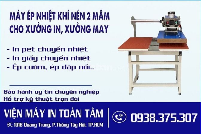 Máy Ép Nhiệt Cho Xưởng In Áo, Xưởng May Áo Thun, Shop Thời Trang Giá T