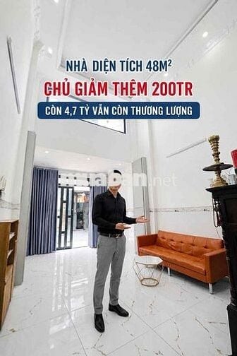 Bán nhà LÊ ĐÌNH CẨN Bình Tân, 50m2, 3 tầng, 3Pn, gần chợ siêu thị